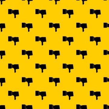 Thumb down gesture pattern vector Stock Illustration