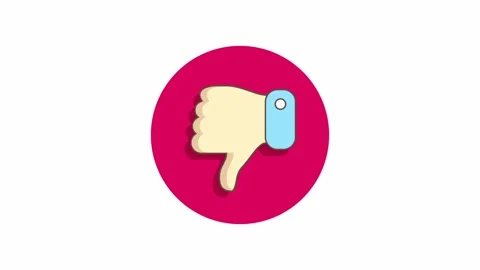 Thumb down icon Stock Footage 325999264