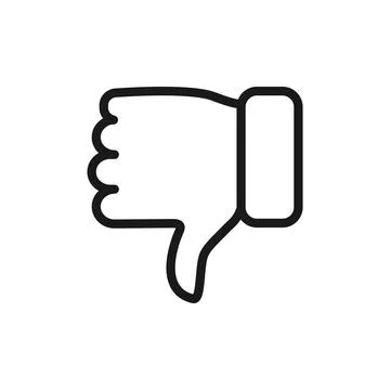 Thumb down icon. Stock Illustration