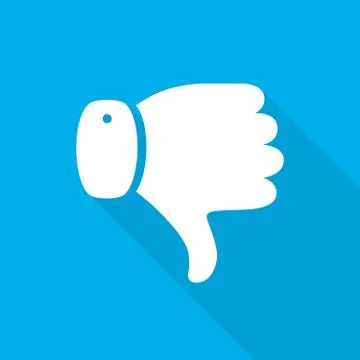 Thumb down icon. Vector illustration. Stock Illustration