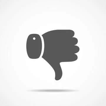 Thumb down icon. Vector illustration. Stock Illustration