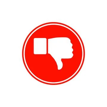 Thumb down sign Stock Illustration