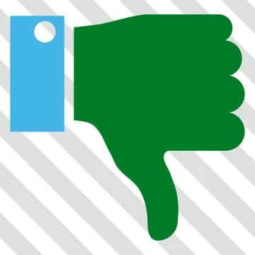 Thumb Down Vector Icon Stock Illustration