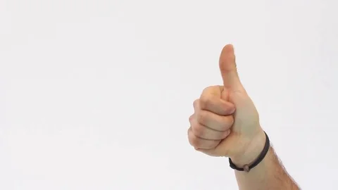 Thumb up to express "ok" Stock Footage 72029663
