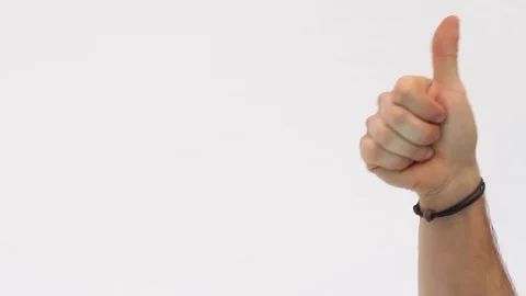 Thumb up to express "ok" Video stock 72029855