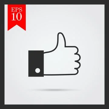 Thumb up gesture 스톡 일러스트