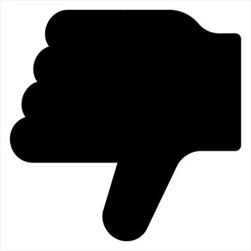 Thumb glyph icon vector illustration isolated on white background Stock Illustration