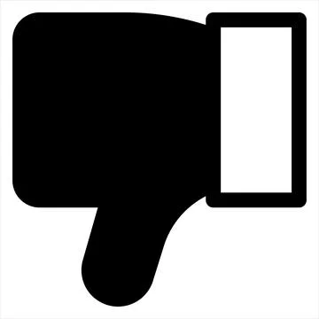 Thumb glyph icon vector illustration isolated on white background Stock Illustration