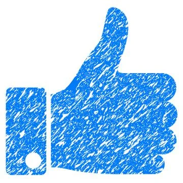 Thumb Up Grunge Icon Stock Illustration
