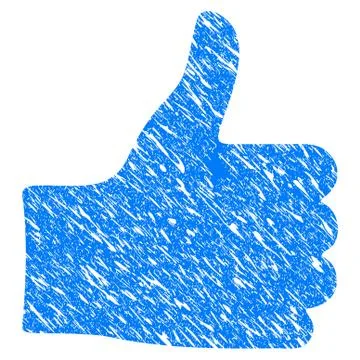 Thumb Up Grunge Icon Stock Illustration
