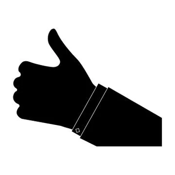 Thumb up hand gesture icon image Stock Illustration