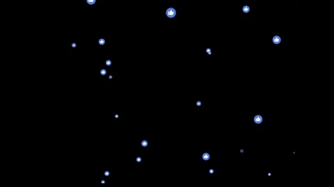 Thumb up icon explosions in circular bubbles animation Stock-Footage 333783668