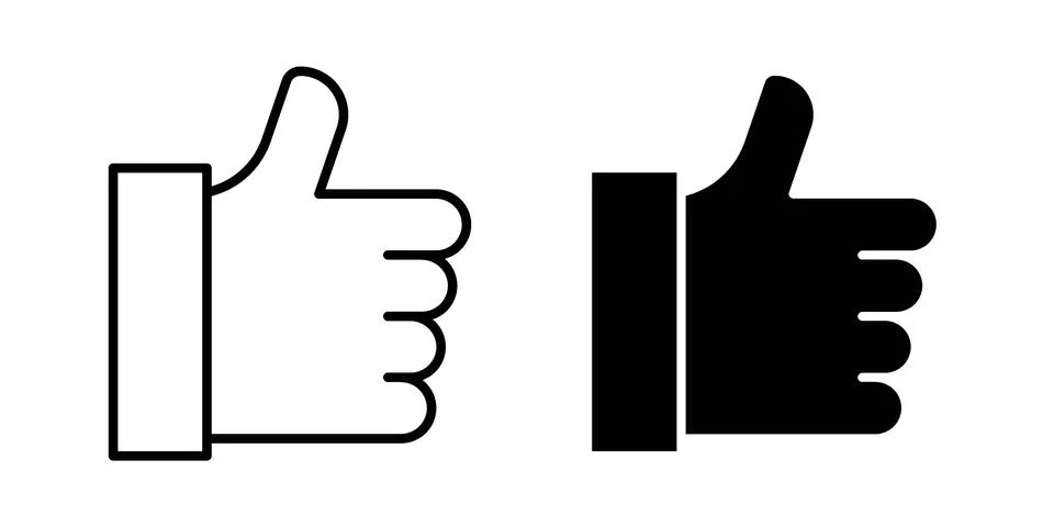 Thumb icon or illustration vector symbols Stock Illustration