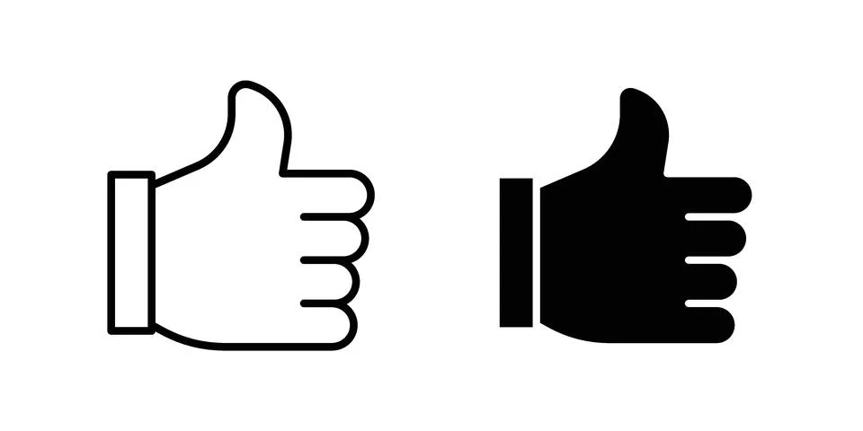 Thumb icon vector design illustrations Stock Illustration