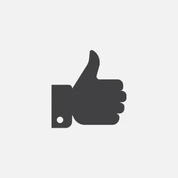 Thumb up icon vector Stock Illustration