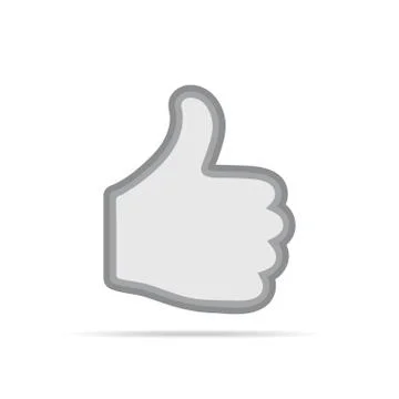 Thumb up icon. Vector illustration. Illustrazione stock