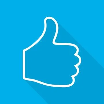Thumb up icon. Vector illustration. Stock Illustration