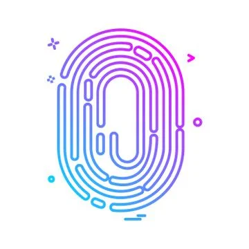 Thumb impression icon design vector Illustration