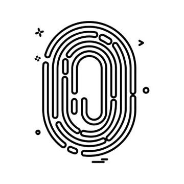 Thumb impression icon design vector Illustration