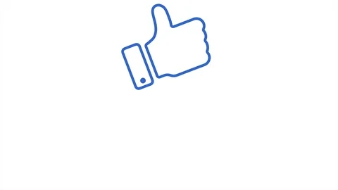 Thumb up motion 4k video on white background Stock Footage 127189161