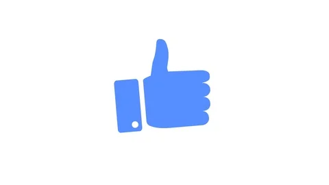 Thumb up motion 4k video on white background Stock Footage 128919789