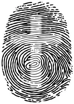 Thumb Print Stock Illustration