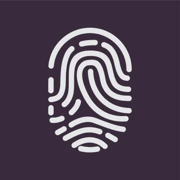 Thumb Print Stock Illustration