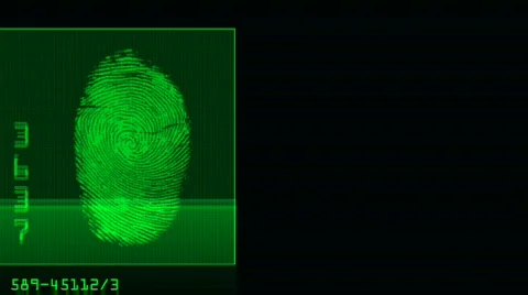 Thumb print on the left Stock-Footage 752578