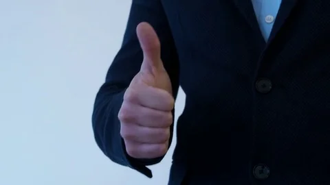 Thumb up right Stock Footage 71380092