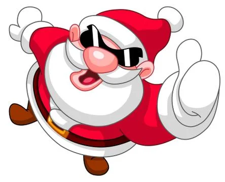 Thumb up Santa Stock Illustration