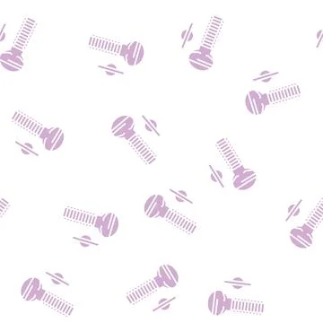 Thumb screw glyph seamless pattern Stock Illustration