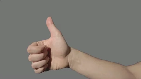 Thumb up sign Video stock 11292773