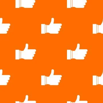 Thumb up sign pattern seamless イラスト素材