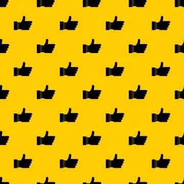 Thumb up sign pattern vector イラスト素材