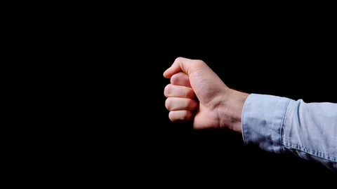 Thumb up slow motion Stock Footage 98235067