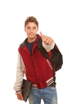 Thumb up student Stock Photos