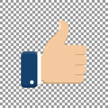 Thumb up symbol, finger up icon vector illustration Stock Illustration
