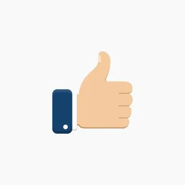 Thumb up symbol, finger up icon vector illustration Stock Illustration