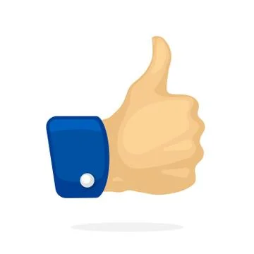 Thumb up symbol of like Illustrazione stock