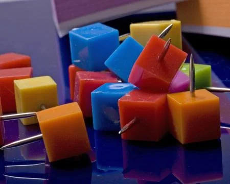 Thumb tacks Stock Photos