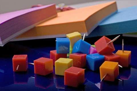 Thumb tacks Stock Photos