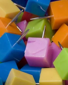 Thumb tacks Stock Photos