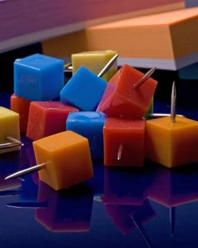 Thumb tacks Stock Photos