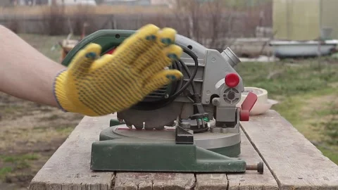 Thumb up in yellow glove Stock Footage 130620917