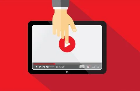 Thumbnail for opening video tutorials study and learning background Stock Illustration