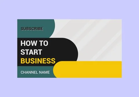 Thumbnail youtube template Stockillustratie