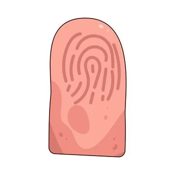 Thumbprint illustration Stock Illustration
