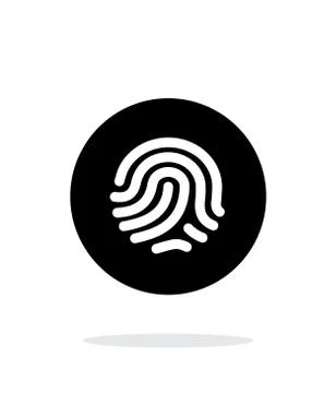 Thumbprint scanner icon on white background Stock-Illustration
