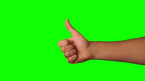 Thumbs Up Green Screen Stock Video Footage | Royalty Free Thumbs Up ...