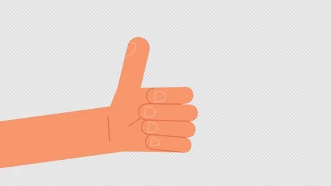 Thumbs up, like and OK gesture, expressing success, satisfaction, agreement Stock Footage 164399981